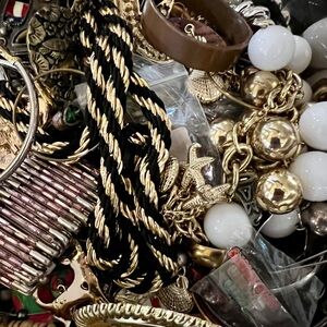 Lot of Women’s Jewelry for Harvest & Crafting, Mystery Junk Jewelry